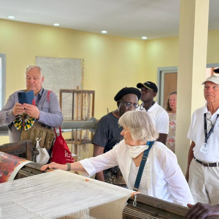 Visit by National Geographic to Kalidou Kassé’s Ateliers du Sahel Gallery in Senegal.