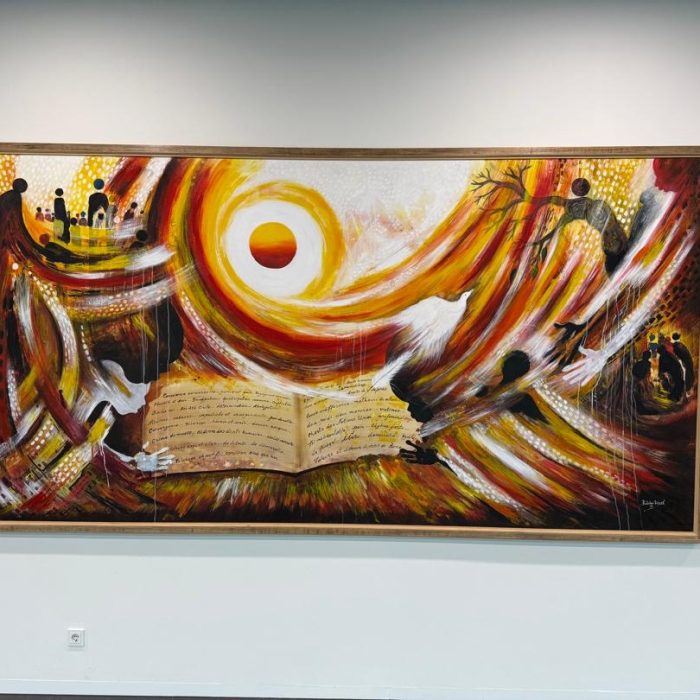 “Paix par la Justice” - Acrylic on Canvas