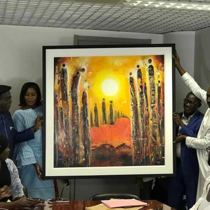 Official Ceremony Marking the Donation of an Artwork by the Renowned Artist Kalidou Kassé to the African Culture Fund (ACF).